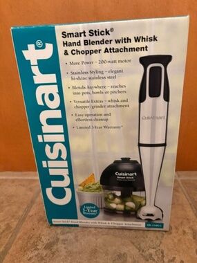 Cuisinart Smart Stick Hand Blender with Whisk & Chopper Attachment